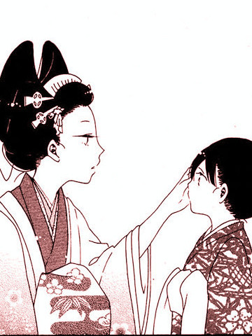 愿君寿千岁髻首映此花